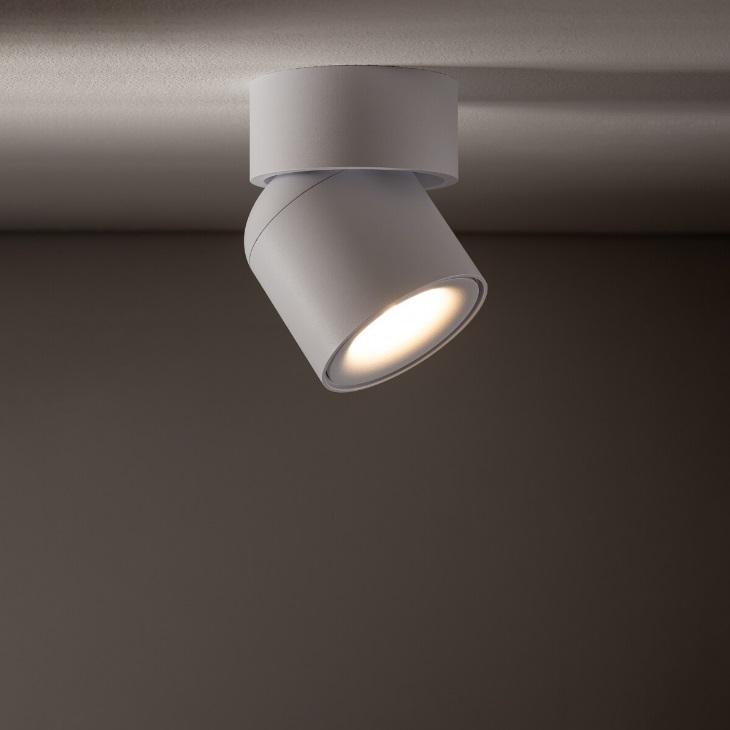 lumigo oscar bialy reflektor sufitowy scienny ip54 z regulacja gu10 10w 1