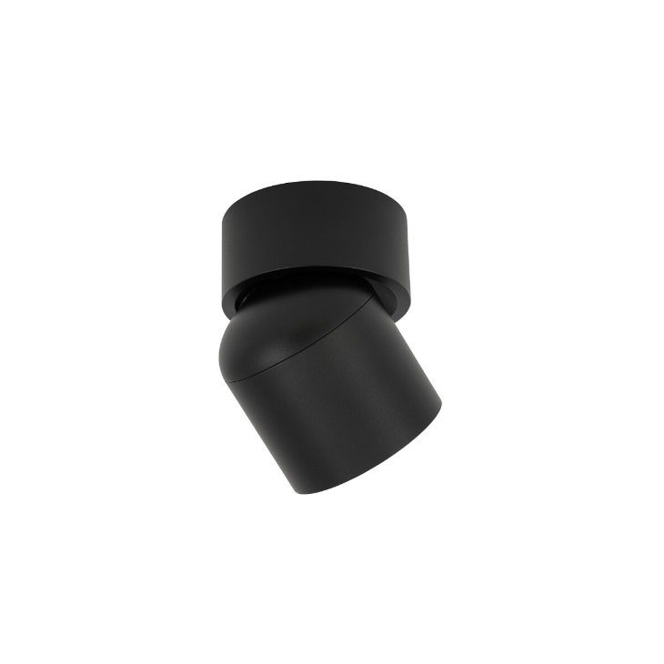 Oscar – czarny spot łazienkowy IP54 z regulacją kąta świecenia