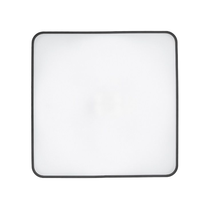 Plafon LED Agnes 64W 6000lm 4000K IP44 Czarny Płaski 64cm