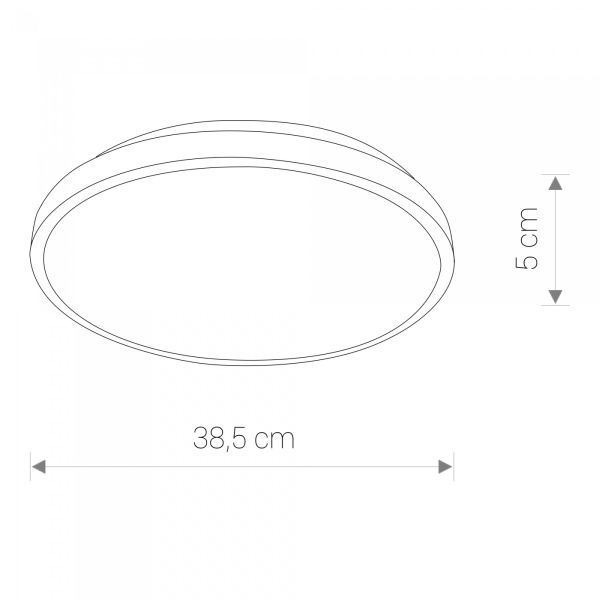 Plafon sufitowy Agnes S LED 22W 4000K IP44 – biały, do łazienki