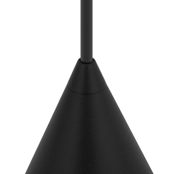 Zenith XS czarna – minimalistyczna lampa wisząca GU10 z regulacją wysokości