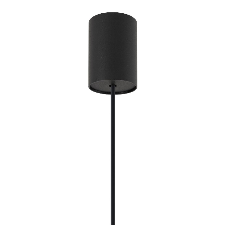 Zenith XS czarna – minimalistyczna lampa wisząca GU10 z regulacją wysokości