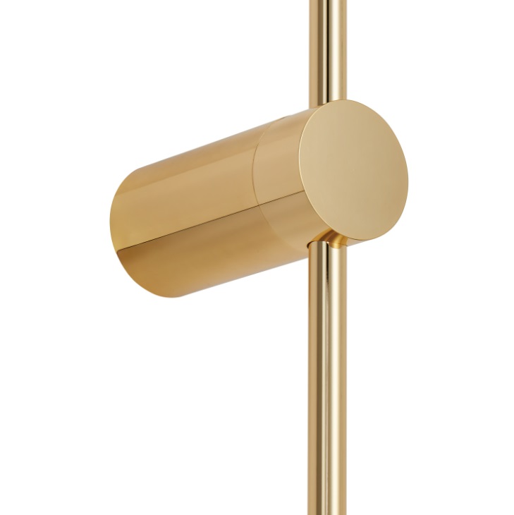 Złoty kinkiet LED Sparo 100 cm – elegancki połysk i ciepłe światło