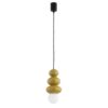 Lampa wisząca Orlando Plus musztardowa z kulami G9 IP44