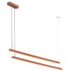 Lampa wisząca LED Miami miedziana 2x120 cm 6260 lm ciepłe światło