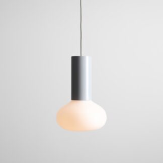 Lampa wisząca Flo Grey 19 – minimalistyczna szklana oprawa E14 IP20