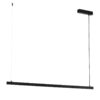 Lampa wisząca LED Miami 120 cm czarna – liniowa nad stół lub wyspę