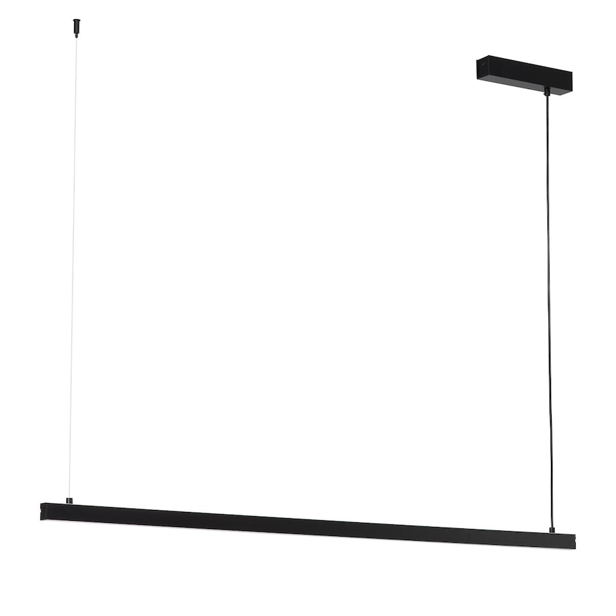 Lampa wisząca LED Miami 120 cm czarna – liniowa nad stół lub wyspę