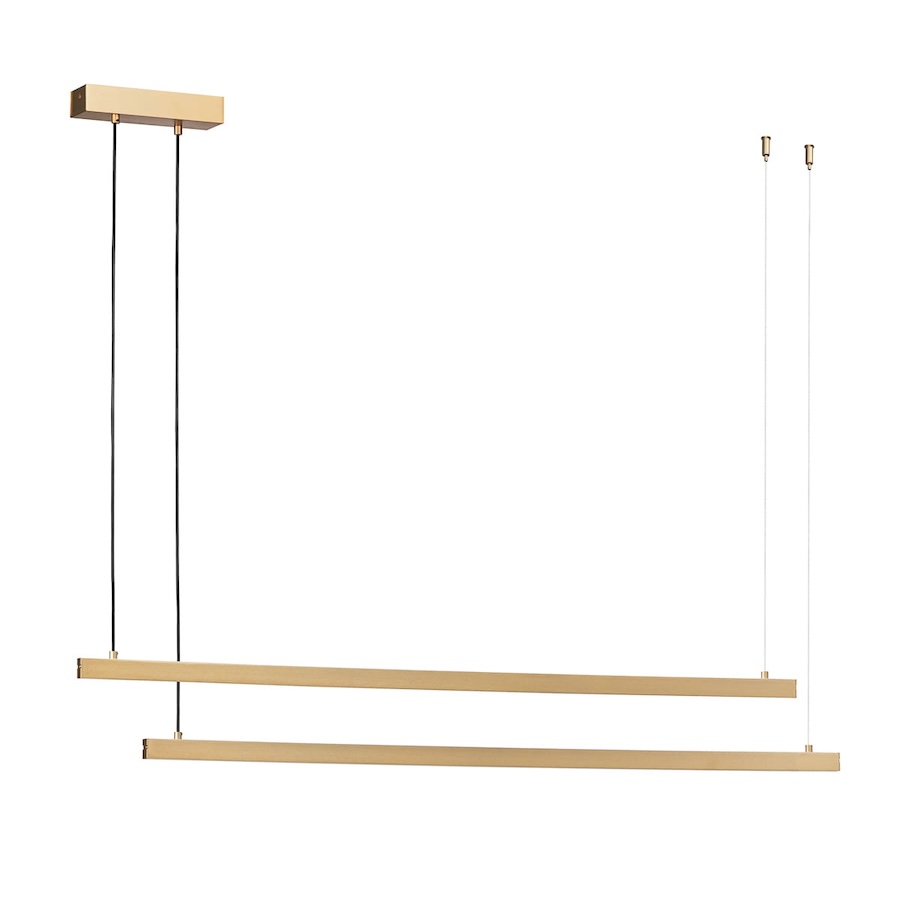 Lampa wisząca LED Miami złota 120cm z dwustronnym światłem