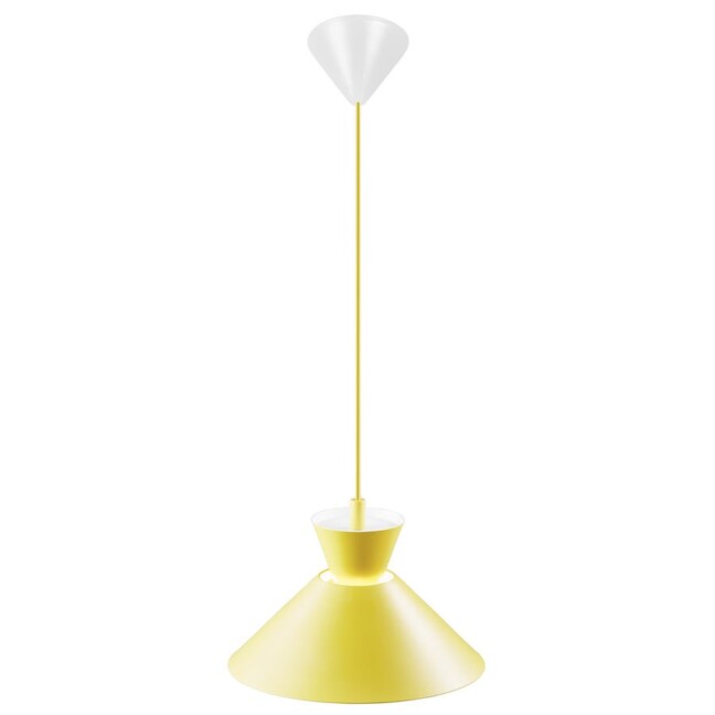 Lampa wisząca Dial 25 żółta – nowoczesny skandynawski design E27