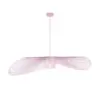 Lampa wisząca Kapelusz różowy ażurowy klosz E27 60W IP20