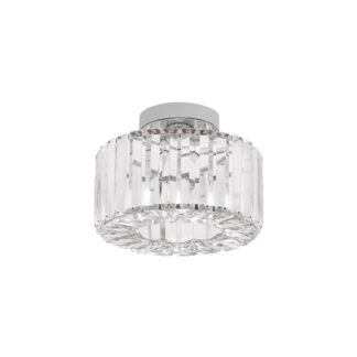 Plafon sufitowy Vetro 25 chrom IP20 z kryształami szkła 4xE27