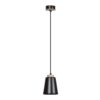 Lampa wisząca Bolero czarna z drewnianym akcentem E27 IP20