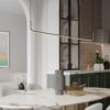 Czarna lampa wisząca LED Lineform 20W 3200K – smukła i nowoczesna