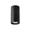 Czarna lampa sufitowa tuba Manacor 17 GU10 10W IP20