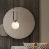 Lampa wisząca Glam czarno‑złota z mlecznym kloszem E14