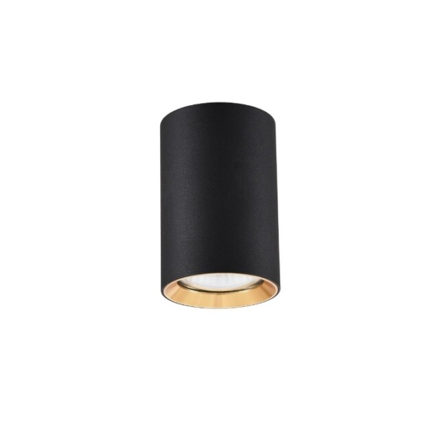 Tuba sufitowa Manacor 9 czarno-złota GU10 10W IP20