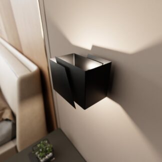 Kinkiet ścienny Frost czarny mat – minimalistyczne oświetlenie G9 IP20