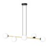 Nowoczesna lampa wisząca Gravity 6 z sześcioma szklanymi kulami E14