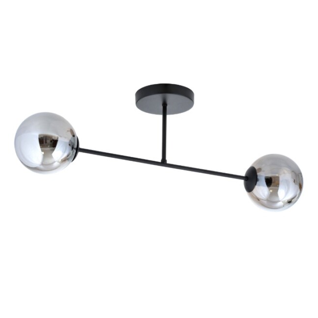 Sufitowa lampa Roma 2 z lustrzanymi srebrnymi kloszami E14