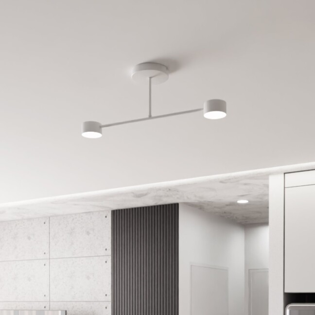 Lampa sufitowa Halo 2 GX53 biała – minimalistyczna i kierunkowa