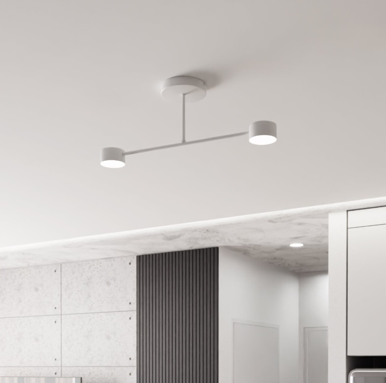 Lampa sufitowa Halo 2 GX53 biała – minimalistyczna i kierunkowa