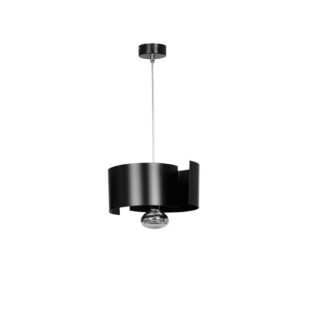 Lampa wisząca Vixon z czarnej blachy E27 IP20 – nowoczesna nad wyspę kuchenną