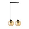 Lampa wisząca Cosmo 2 z bursztynowymi kloszami E14