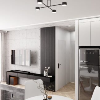 Lampa sufitowa Halo 4 czarna z 4 regulowanymi punktami GX53