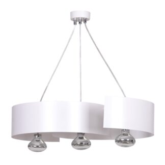 Lampa wisząca Vixon 3 biała z trzema źródłami E27 IP20