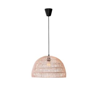 Lampa wisząca rattanowa Zoreli 40 cm beżowa E27