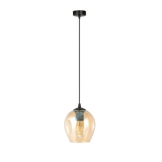 Lampa wisząca Istar z miodowym szklanym kloszem E27 IP20