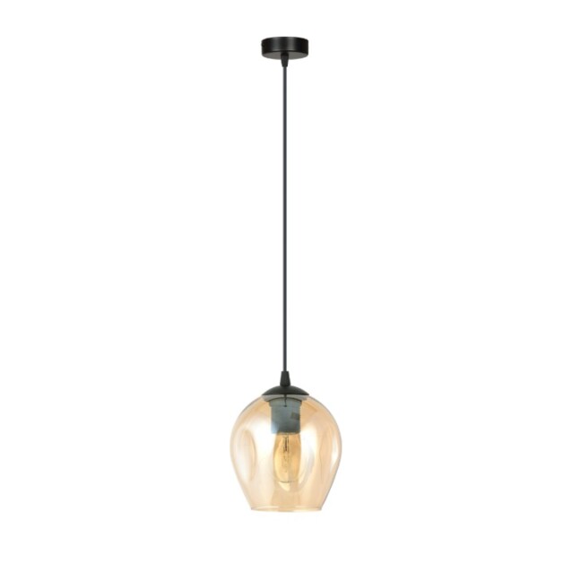 Lampa wisząca Istar z miodowym szklanym kloszem E27 IP20