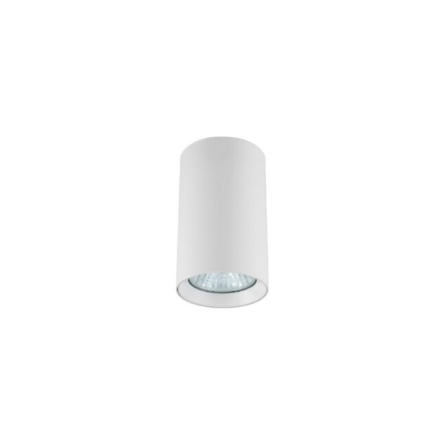 Biała lampa natynkowa Manacor 9 GU10 IP20 – minimalistyczna tuba sufitowa