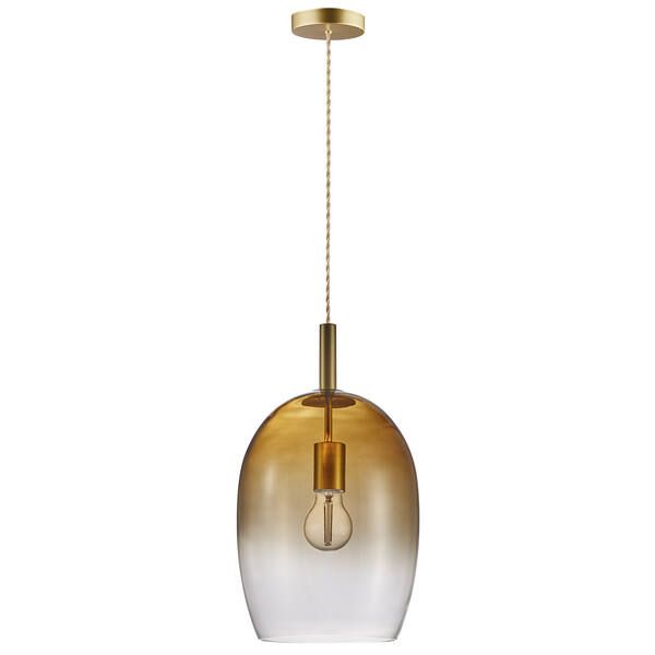 Bursztynowa lampa wisząca Uma 23 Nordlux z kloszem ombre E27 IP20