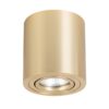 Złota lampa natynkowa Tulon z regulowaną tubą GU10 IP20