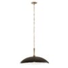Lampa wisząca Delarosa czarno‑złota 50 cm E27 – elegancki klosz w stylu modern farmhouse