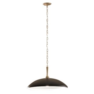 Lampa wisząca Delarosa czarno‑złota 50 cm E27 – elegancki klosz w stylu modern farmhouse