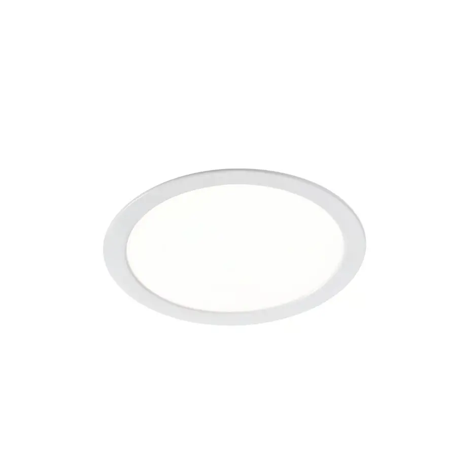 Biały downlight LED Manacor 18, wpuszczany do łazienki, IP44, 1100 lm