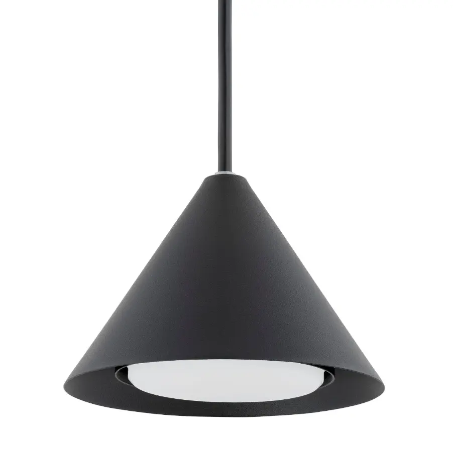 Lampa wisząca 3-punktowa czarna loft 3 małe stożki- Emibig Elit 3