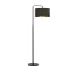 Lampa podłogowa Hilde z welurowym abażurem E27 15W