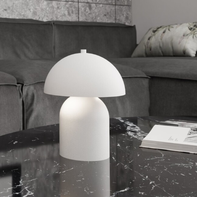 Lampa nocna Mush biała G9 8W – minimalistyczny styl skandynawski