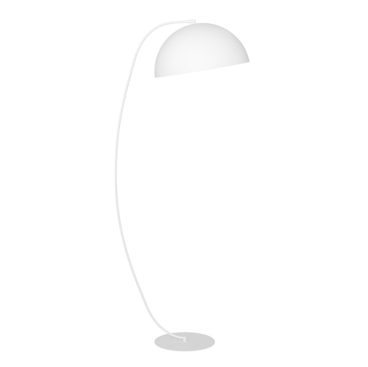 Biała lampa łukowa Arcos 217 cm GX53 12W – skandynawski minimalizm