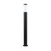 Czarna lampa ogrodowa stojąca Inox ST110 110 cm IP44 E27
