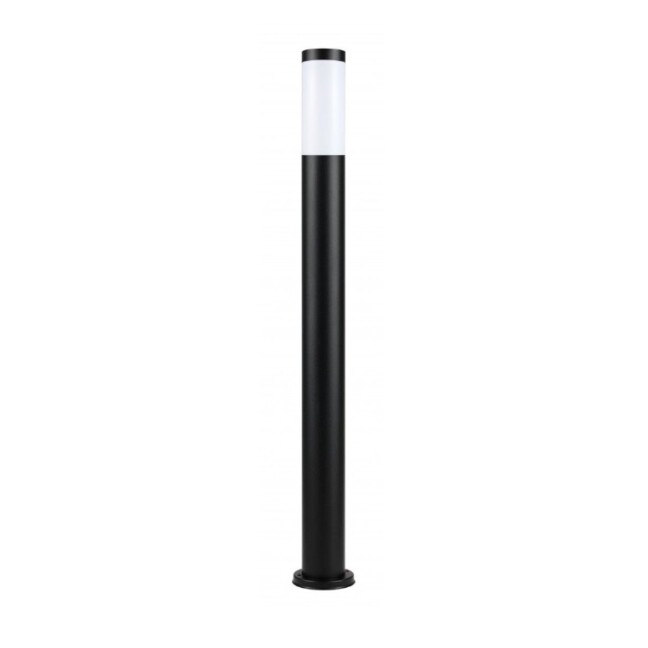 Czarna lampa ogrodowa stojąca Inox ST110 110 cm IP44 E27