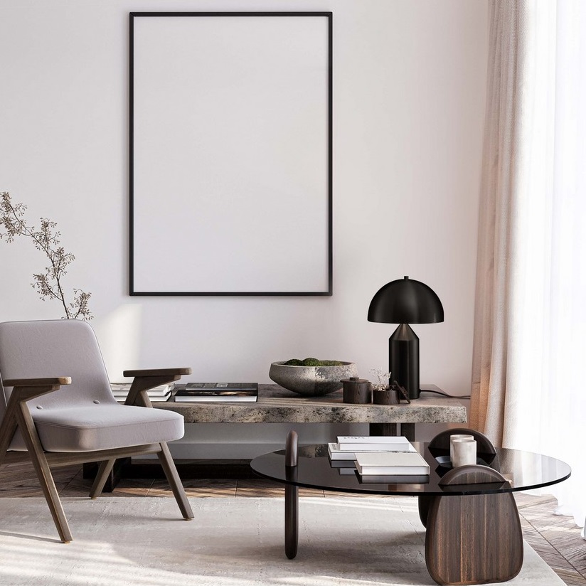 Czarna lampa stołowa Nuvio w stylu nowoczesnym z kloszem grzybek E27 IP20