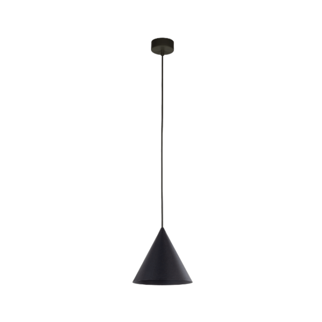 Czarna lampa wisząca Cono TK MINI z kloszem stożkowym E27 IP20