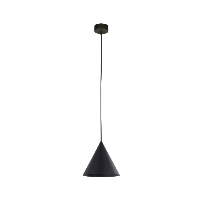 Czarna lampa wisząca Cono TK MINI z kloszem stożkowym E27 IP20