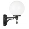Kinkiet ogrodowy Kula Classic 25 cm czarny IP43 E27