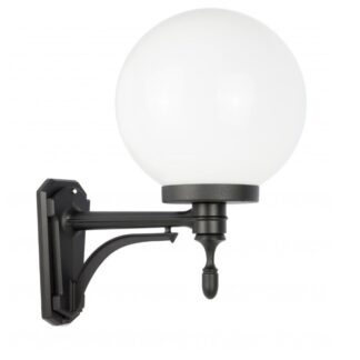 Kinkiet ogrodowy Kula Classic 25 cm czarny IP43 E27